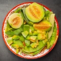 Grilled Peach and Avocado Salad