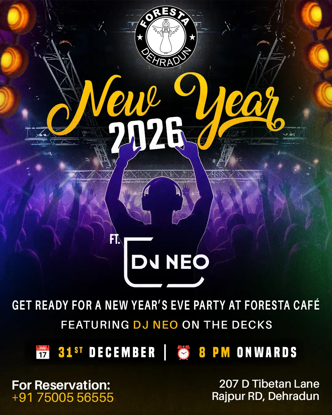 New Year 2026 Best Family Cafe in Rajpur Road